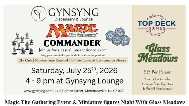 Magic The Gathering Event & Miniature figures Night With Glass Meadows